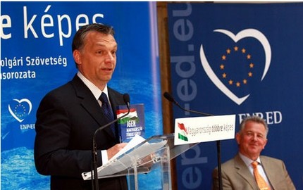 Orbán Viktor, a Fidesz elnöke 