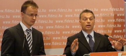 Szijjártó Péter, a Fidesz elnöki stábjának vezetője Orbán Viktor Fidesz elnökkel