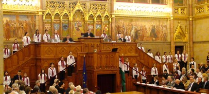 A Magnificat Gyerekkar a Hungarikumok a Parlamentben konferencián