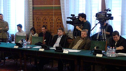 Fideszes képviselők a költségvetési bizottság ülésén