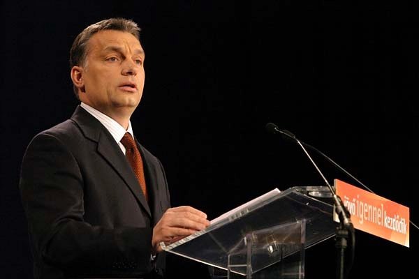 Orbán Viktor, a Fidesz elnöke és miniszterelnök-jelöltje