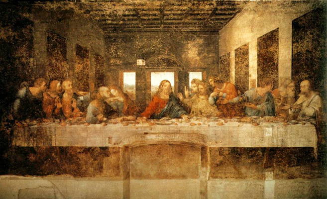 Leonardo da Vinci Az utolsó vacsora című festménye
