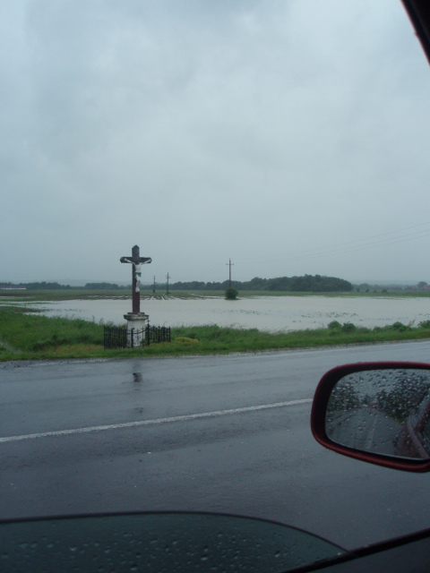 Szentlőrinc térségében az árvíz nagysága