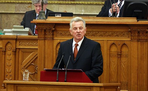 Schmitt Pál, az Országgyűlés elnöke a Fidesz köztársasági elnökjelöltje
