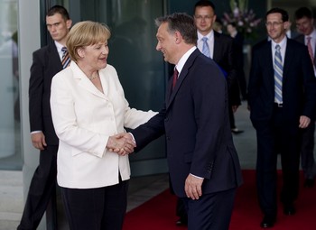 Orbán Viktor miniszterelnök és Angela Merkel találkozója