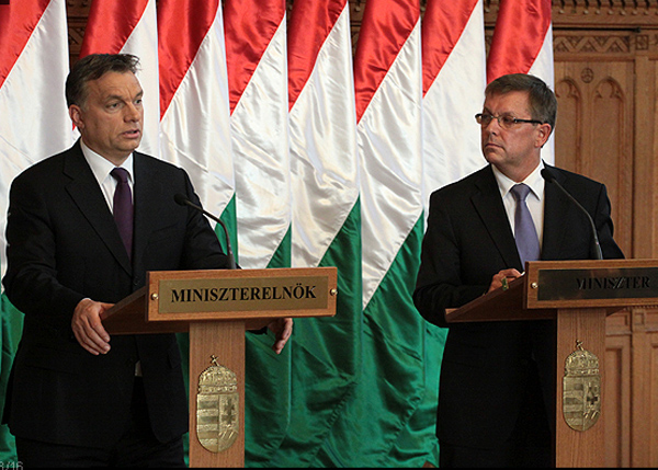 Orbán Viktor miniszterelnök és Matolcsy György 