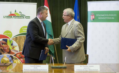 A Földművelésügyi Minisztérium hivatalossá tette partnerségét a Nemzeti Agrárgazdasági Kamarával