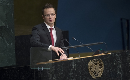 Az ENSZ-közgyűlés általános vitáján szólalt fel újra Szijjártó Péter
