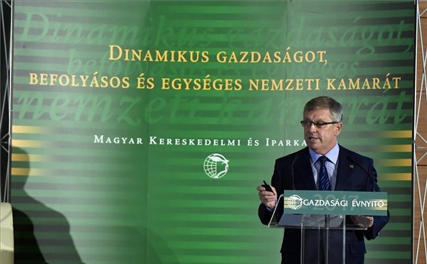 Matolcsy György, a Magyar Nemzeti bank elnöke - Magyar Kereskedelmi és Iparkamara gazdasági évnyitója