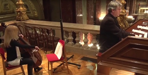 Koloss Krisztinát Virágh András orgonaművész kíséri a Szent István Bazilikában