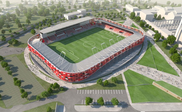 Lerakták az új Bozsik Stadion alapkövét